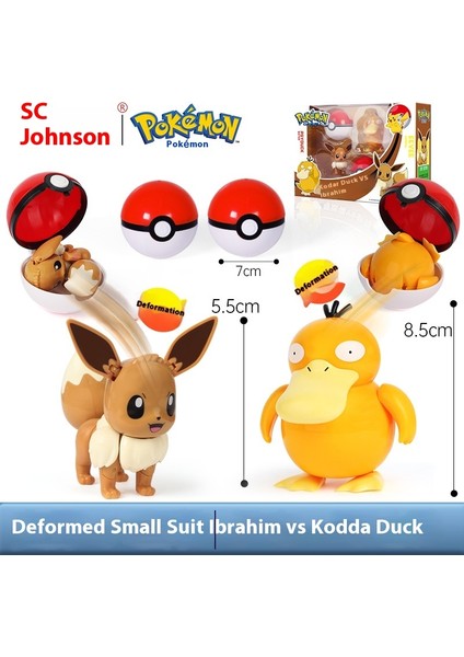 Pet Peebles Pokémon Transformer Yumurta Robotu Yeni Oyuncaklar (Yurt Dışından)