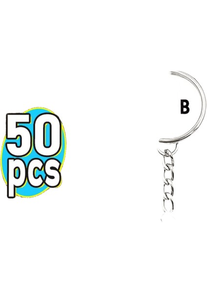 50/100 Adet Paslanmaz Çelik Metal Boş Anahtarlık Anahtarlık Bölünmüş Yüzükler Dıy Keyfob Anahtarlar Halka Istakoz Toka Anahtar Kolye Zincirleri Tokalar (Yurt Dışından)