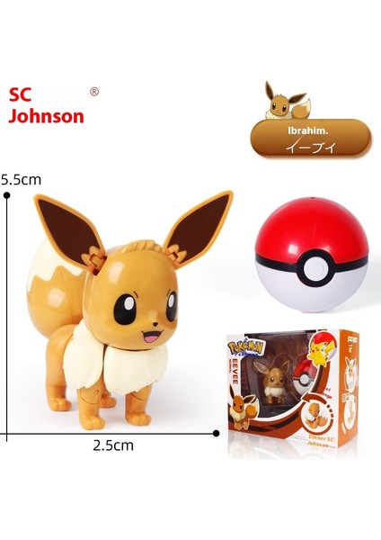 Pet Peebles Pokémon Transformer Yumurta Robotu Yeni Oyuncaklar (Yurt Dışından)