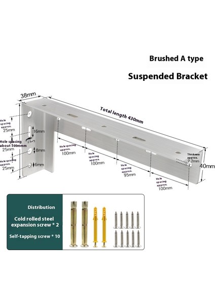 Kalınlaştırılmış Üçgen Braket Duvar Braketi Sabit Braket Laminat Braket (Yurt Dışından)