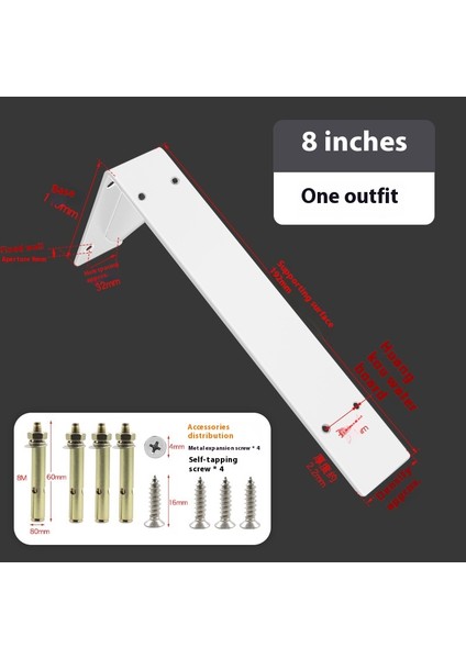 Kalınlaştırılmış Üçgen Braket Duvar Braketi Sabit Braket Laminat Braket (Yurt Dışından)
