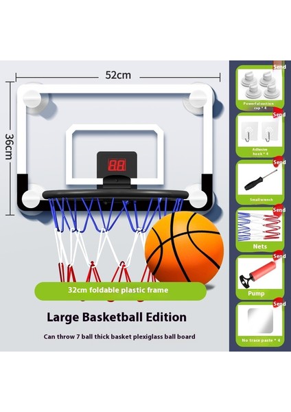 Katlanabilir Puanlama Basketbol Potası, Yumruksuz Duvara Monte Atış Basketbol Standı (Yurt Dışından)