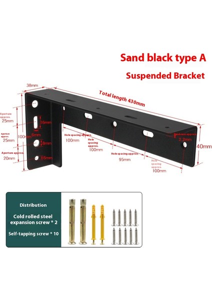 Kalınlaştırılmış Üçgen Braket Duvar Braketi Sabit Braket Laminat Braket (Yurt Dışından)