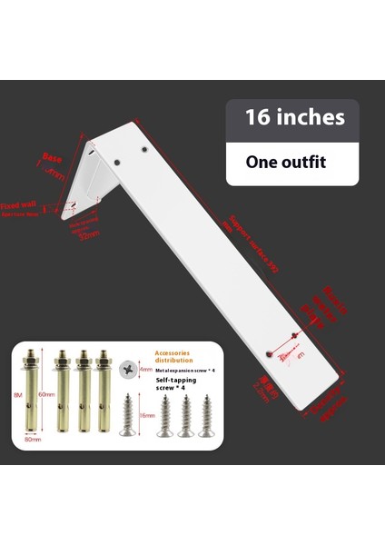 Kalınlaştırılmış Üçgen Braket Duvar Braketi Sabit Braket Laminat Braket (Yurt Dışından)