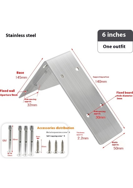 Kalınlaştırılmış Üçgen Braket Duvar Braketi Sabit Braket Laminat Braket (Yurt Dışından)