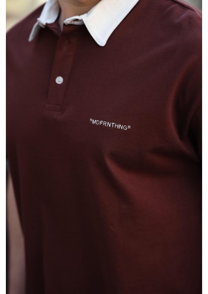 Acı Kahve Düğmeli Polo Yaka Erkek T-Shirt E7119 modelleri