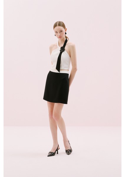 Krep Mini Etek Siyah Y2515012_001