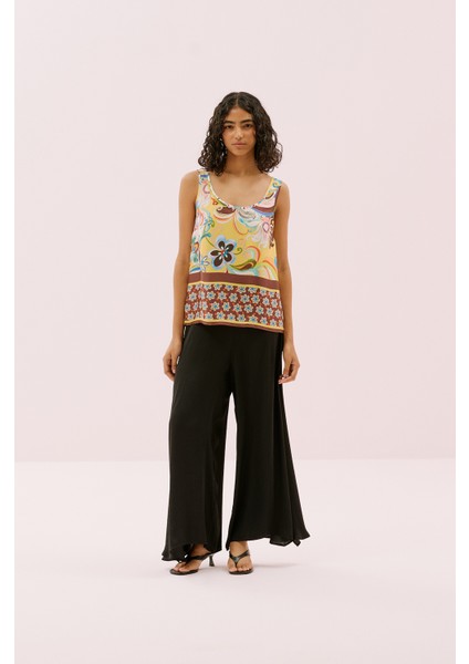 U Yaka Desenli Bluz Standart Renk Y2513037_089 modelleri