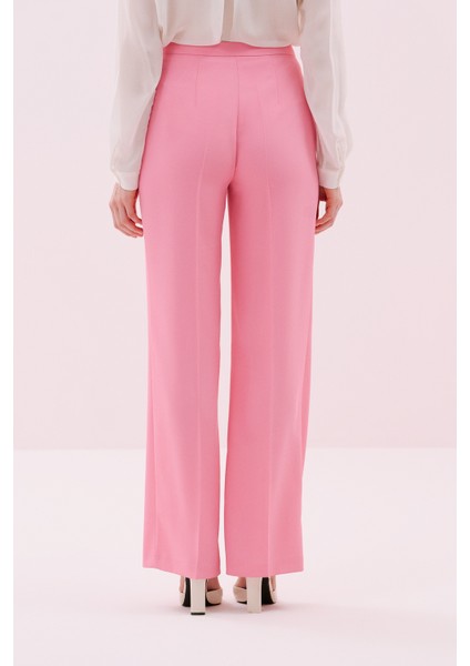 Geniş Paça Krep Pantolon Pembe Y2512024_038 fiyatları