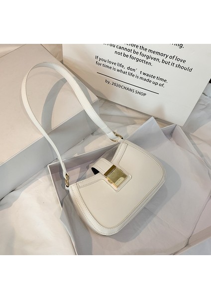 Kızların Küçük Çantaları Kadın Çantaları 2024 Kore Versiyonu Yeni Trendy Moda Kadın Omuz Koltuk Altı Çantası El-Taşınan Crossbody Eyer Çantası (Yurt Dışından)