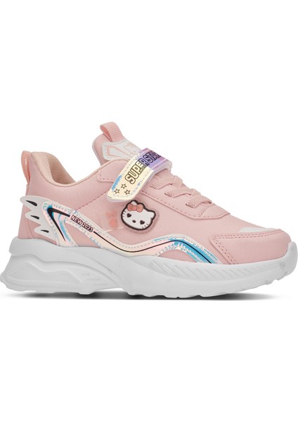 Günlük Kız Çocuk Sneaker Lastik Bağcıklı Hologram Cırtlı Hafif Hello Kitty Ayakkabı 1907