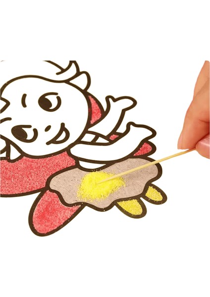 50 Adet Yaratıcı Dıy Kum Boyama Çocuk El Sanatları Doodle Renkli Kum Sanatı Resimler Çizim Kağıdı Eğitici Oyuncaklar Renk: 30 Adet (Yurt Dışından)