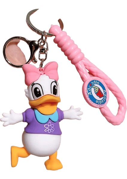 Anime Karikatür Kawaii Disney Mickey Mouse Minnie Figür Anahtarlıklar Donald Duck Piglet Anahtarlık Modeli Çocuk Oyuncakları Çocuk Hediye Renk:2 (Yurt Dışından)