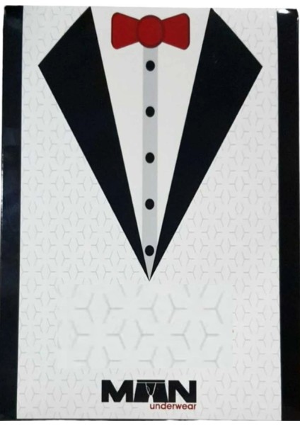 Erkek Pamuklu & Likralı Siyah Damat Çeyiz Atlet & Boxer Seti QU1O9K.K5A.