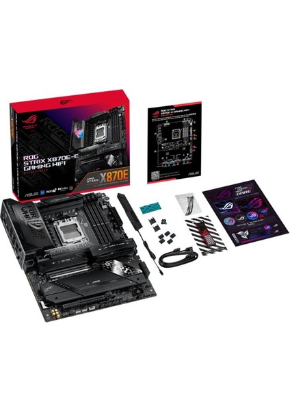 Rog Strıx X870E-E Gamıng Wıfı Ddr5 8000MHZ 1xhdmı 1xdp 4xm.2 Am5 Atx (Amd 9000/8000/7000 Seri Işlemci Uymlu)