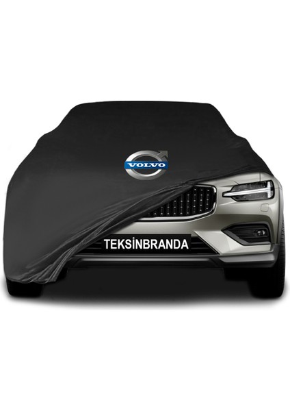 Volvo V60 2 Station Wagon (2018 - ) Siyah Kumaş Araba Branda Logolu Kumaş Araba Brandası Penye Oto Branda