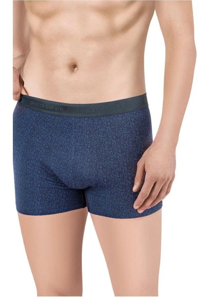 Modal Pamuklu Likralı 3'lü Paket Siyah-Antrasit-Lacivert Desenli Boxer Q4.u.7o.k7.k.a.p.c