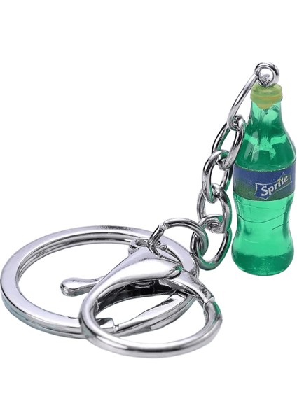 Moda Kadın 8 Renk Reçine Fanta Içecek Şişesi Biblo Anahtarlık Simülasyon Cam Şişe Anahtarlık Takı Kolye Hediye Souveni Renk:yeşil (Yurt Dışından)
