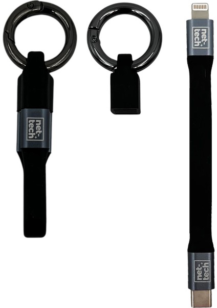 NT-DC23 Pd 27W Plastik 20 cm Type-C To Lightning Şarj ve Data Kablosu