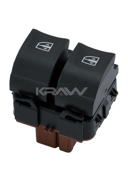 -AN-728B - Cam Açma Düğmesi Sol Çiftli Clıo Iv 13> Clıo Symbol Iı 08>12 / Logan Iı Lodgy