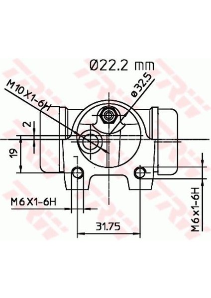 TRW-BWH141 - Fren Silindiri Sağ R21 Concorde 22.00MM