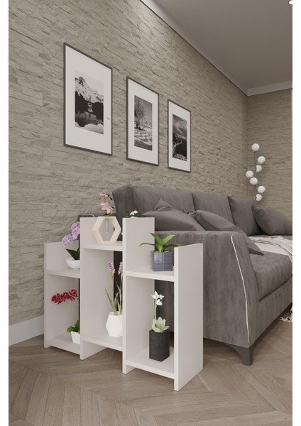 Wood Aria Yan Sehpa, Bitki Standı, Çok Amaçlı Yan Sehpa, Kitaplık