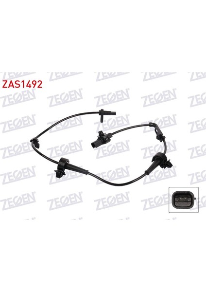 ZEGEN-ZAS1492 - Abs Sensoru On Sol Honda Cıvıc Vııı 2005- / Cıvıc Ix 2011-