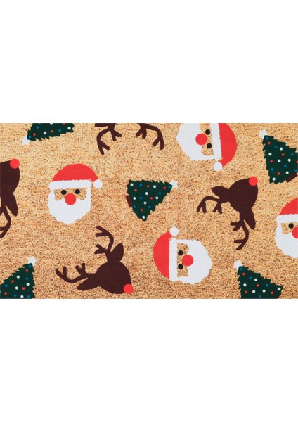 Sare By Kaşmir Home Noel Baba Dekoratif Paspas 45 x 75 cm Salon Mutfak Halısı Yolluk Kilim fiyatları