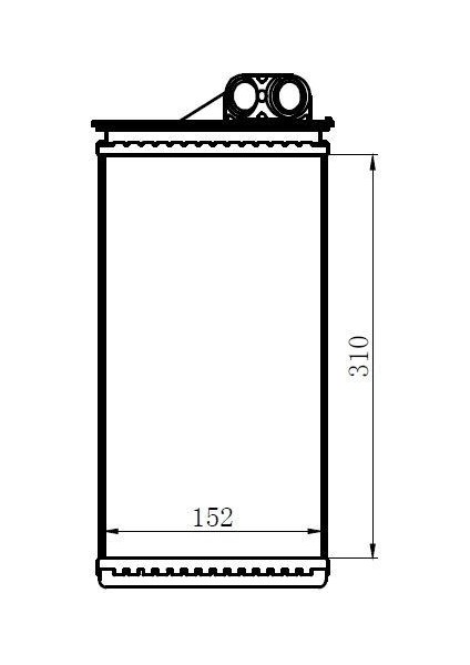 -KRN029032 - Kalorıfer Radyatoru Opel Movano Renault Master Iı Nıssan Interstar 1.9 Dcı 2.2 Dcı 2.5 Dcı 2.8 Dcı