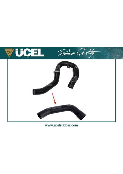 UCEL-35658 - Turbo Hortumu Büyük Plastik Parça Hariç Yeni Doblo 1.3 Multıjet 09+ Model