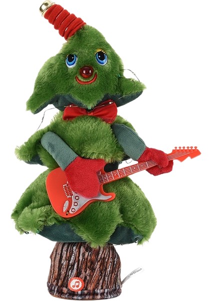 Noel Peluş Oyuncakları Noel Ağacı Şarkı Söyleyecek ve Dans Edecek Işık Yayan Noel Hediyeleri Süsler Oyuncaklar (Yurt Dışından)