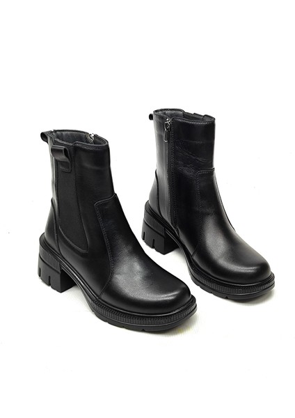 Kadın Hakiki Deri Topuklu Lastikli Bot fırsatları