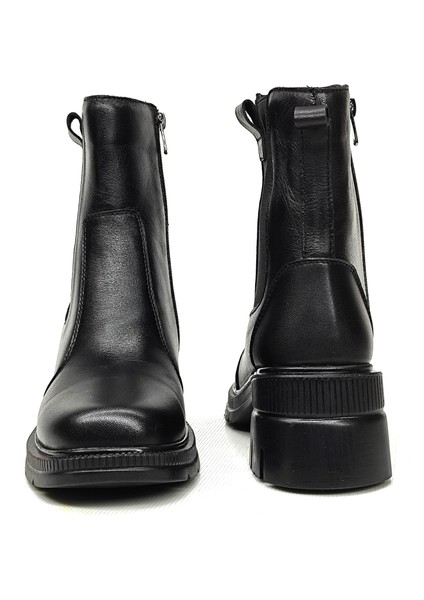 Kadın Hakiki Deri Topuklu Lastikli Bot indirimleri