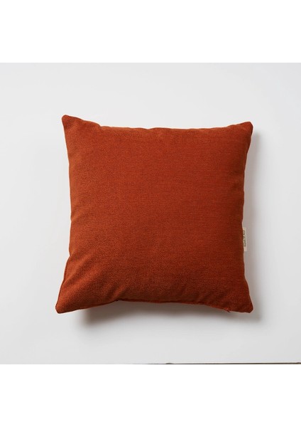 Kiremit Rengi Kırlent Kılıfı - Handmade - 45 x 45 cm Koltuk Yastığı