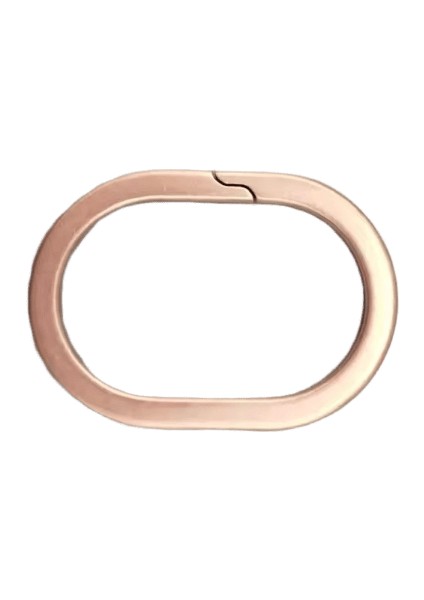 Titanyum Anahtarlık Gerçek Süper Hafif Titanyum Tc4 Anahtarlık Oval Anahtarlık Toka Adam Araba Anahtarlık Yaratıcılık Hediye Renk: Gül / Boyut: 33MMX23MM (Yurt Dışından)