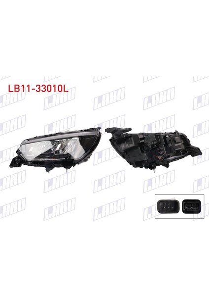 LABO-LB11-33010L - Far Sol Ledlı Peugeot 208 2019-