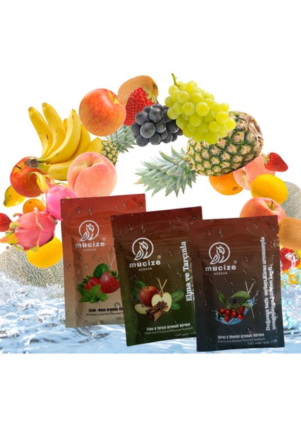 3´lü Set (3 Adet Refill Doypak).(Çilek -Nane/elma-Tarçın/kiraz-Mentol)Kürdan Değişik Meyve Tatlarında Nefes Ferahlığı
