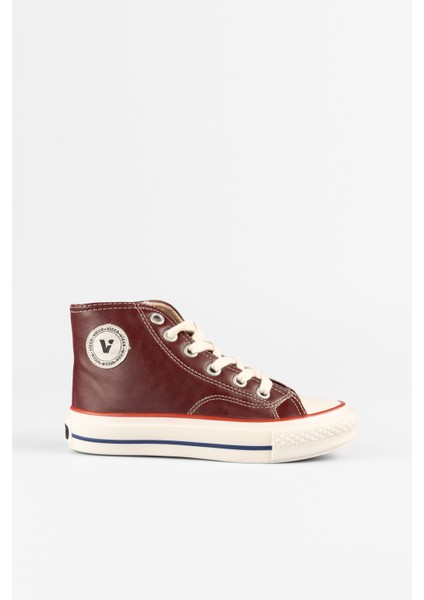 Monno Basic Unisex Çocuk Bordo Sneaker