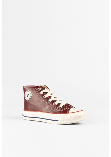 Monno Basic Unisex Çocuk Bordo Sneaker