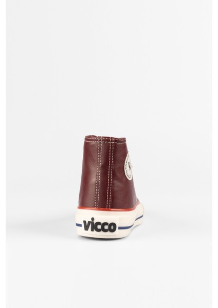 Monno Basic Unisex Çocuk Bordo Sneaker