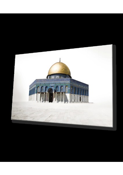 Kudüs Kubbetüs Sahra Dini İslami Cam Tablo