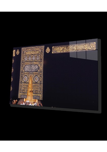 Kabe Kapısı Kutsal Topraklar Dini İslami Cam Tablo