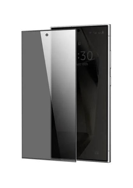 Samsung Galaxy S25 Ultra (6.9) Uyumlu Hayalet Kırılmaz Cam Tam Kaplayan Ekran Koruyucu