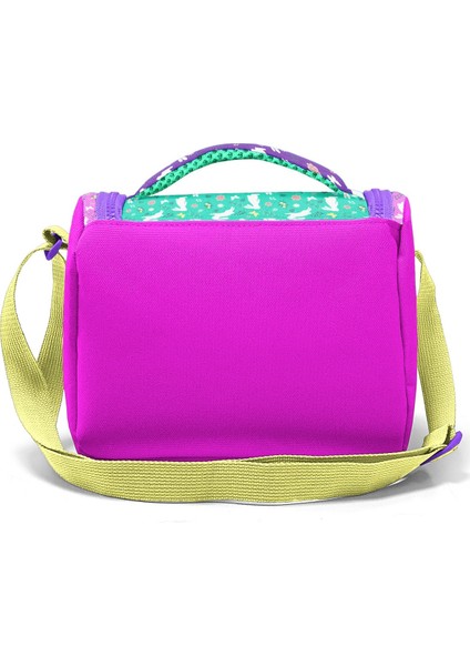 Kids Mor Pembe Bisikletli Kız Desenli Thermo Beslenme Çantası 12791 modelleri