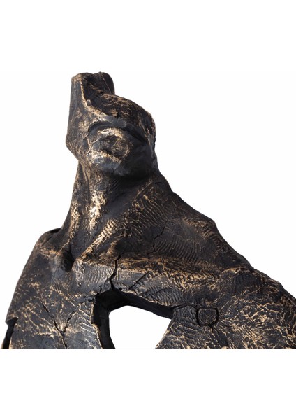 Abstract Man Siyah Biblo 10X24X36CM fırsatları