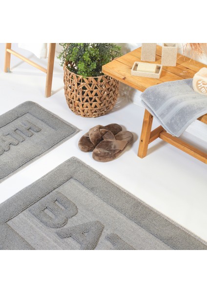 Bath Paspas Gri 60 x 90-40 x 60 cm