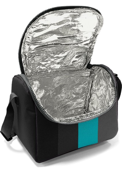 Kids Renkli Çizgili Desenli Thermo Beslenme Çantası 22796 fırsatları