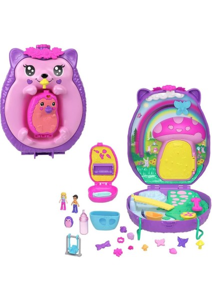 Poly Pocket Çanta Olabilen Micro Oyun Setleri Hedgehog Mom And Baby JBJ91 fiyatları