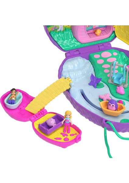 Poly Pocket Çanta Olabilen Micro Oyun Setleri Hedgehog Mom And Baby JBJ91 modelleri