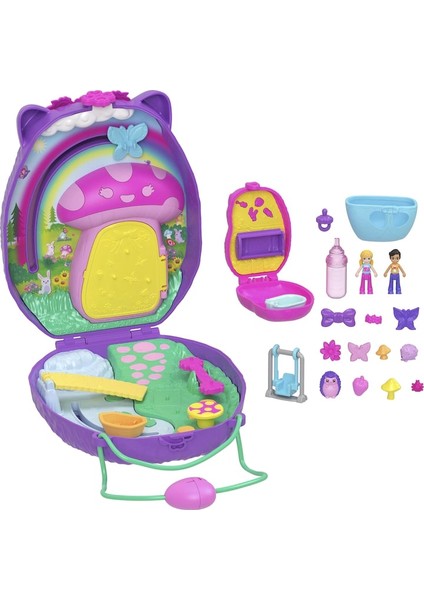 Poly Pocket Çanta Olabilen Micro Oyun Setleri Hedgehog Mom And Baby JBJ91 indirimleri